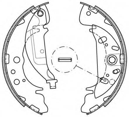 OPEN PARTS BSA203500 Комплект гальмівних колодок