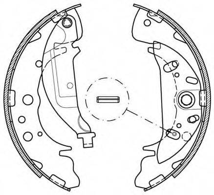 OPEN PARTS BSA203600 Комплект гальмівних колодок