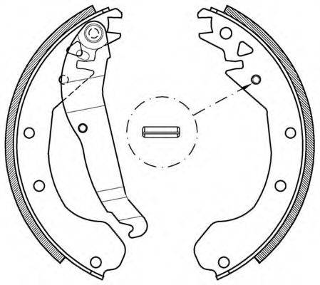 OPEN PARTS BSA203700 Комплект гальмівних колодок