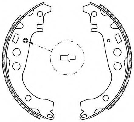 OPEN PARTS BSA204400 Комплект гальмівних колодок