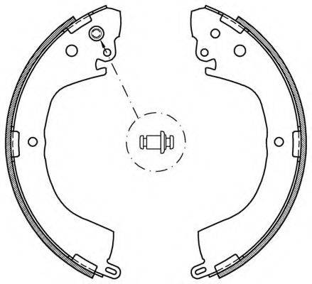 OPEN PARTS BSA205700 Комплект гальмівних колодок