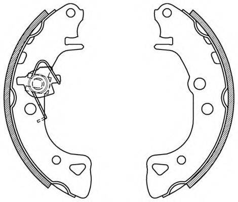 OPEN PARTS BSA206000 Комплект гальмівних колодок