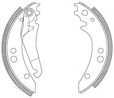 OPEN PARTS BSA206500 Комплект гальмівних колодок