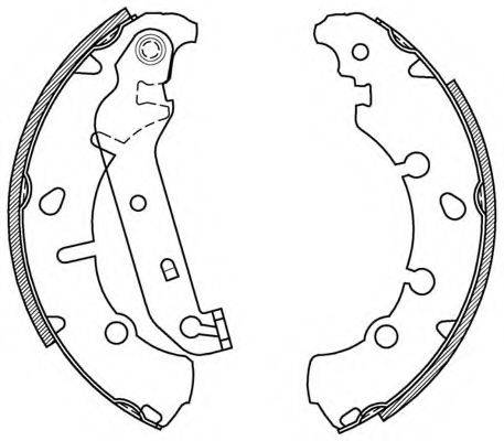 OPEN PARTS BSA206600 Комплект гальмівних колодок