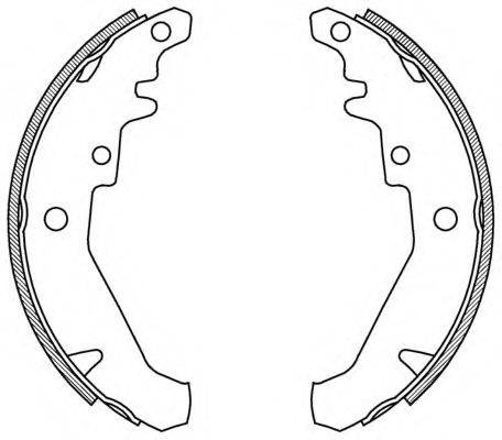 OPEN PARTS BSA206900 Комплект гальмівних колодок