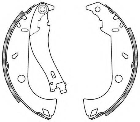 OPEN PARTS BSA209500 Комплект гальмівних колодок