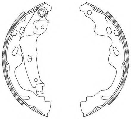 OPEN PARTS BSA210400 Комплект гальмівних колодок