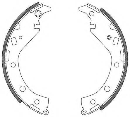 OPEN PARTS BSA211600 Комплект гальмівних колодок