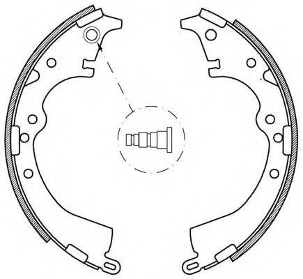 OPEN PARTS BSA212100 Комплект гальмівних колодок