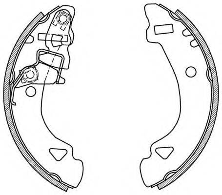 OPEN PARTS BSA213200 Комплект гальмівних колодок