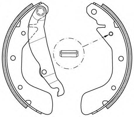 OPEN PARTS BSA215100 Комплект гальмівних колодок