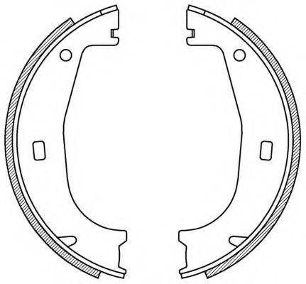 OPEN PARTS BSA215500 Комплект гальмівних колодок