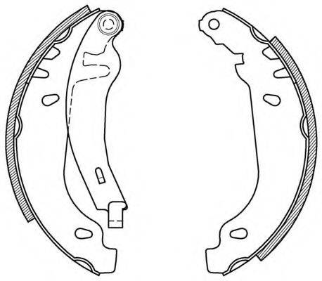 OPEN PARTS BSA216500 Комплект гальмівних колодок