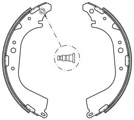 OPEN PARTS BSA217500 Комплект гальмівних колодок