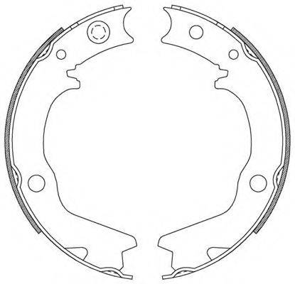 OPEN PARTS BSA218500 Комплект гальмівних колодок