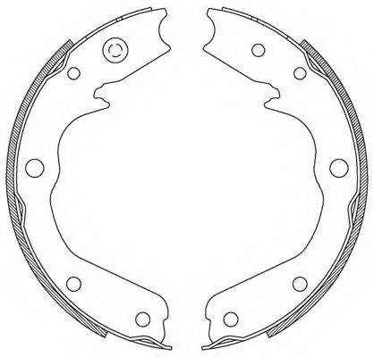 OPEN PARTS BSA219100 Комплект гальмівних колодок