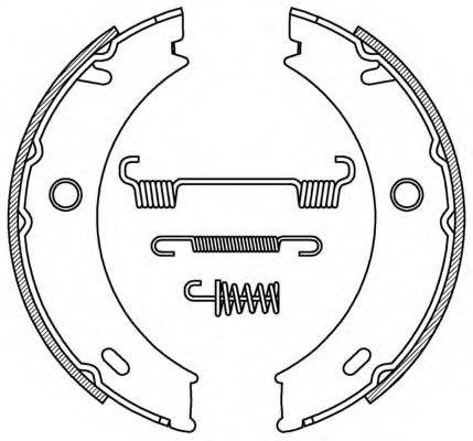 OPEN PARTS BSA219600 Комплект гальмівних колодок