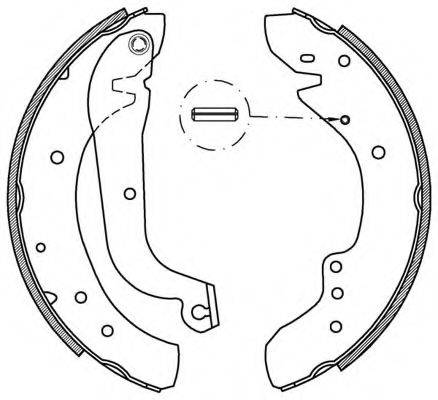 OPEN PARTS BSA220100 Комплект гальмівних колодок