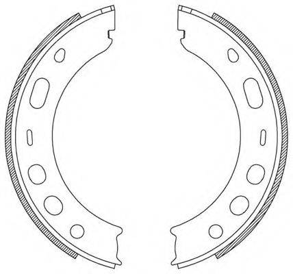 OPEN PARTS BSA220400 Комплект гальмівних колодок