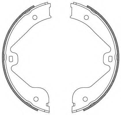 OPEN PARTS BSA221100 Комплект гальмівних колодок