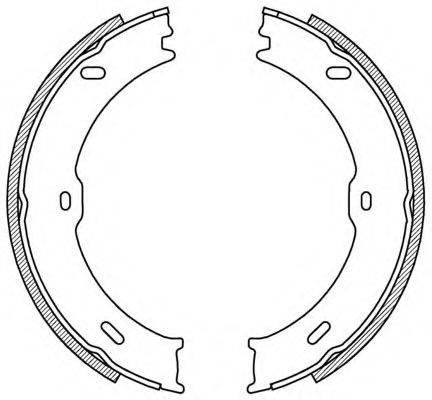 OPEN PARTS BSA221700 Комплект гальмівних колодок