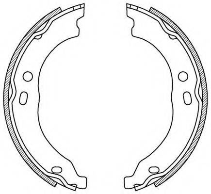 OPEN PARTS BSA222100 Комплект гальмівних колодок