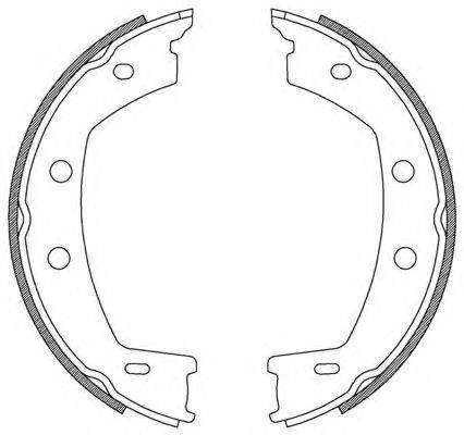 OPEN PARTS BSA222600 Комплект гальмівних колодок