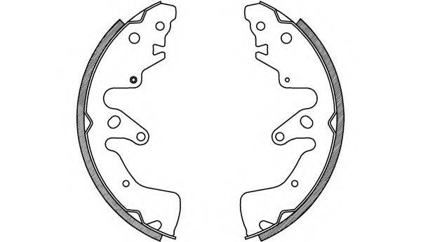 OPEN PARTS BSA222800 Комплект гальмівних колодок