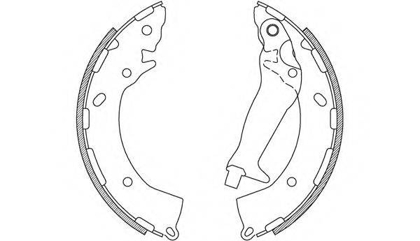 OPEN PARTS BSA223400 Комплект гальмівних колодок