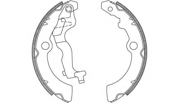 OPEN PARTS BSA223600 Комплект гальмівних колодок