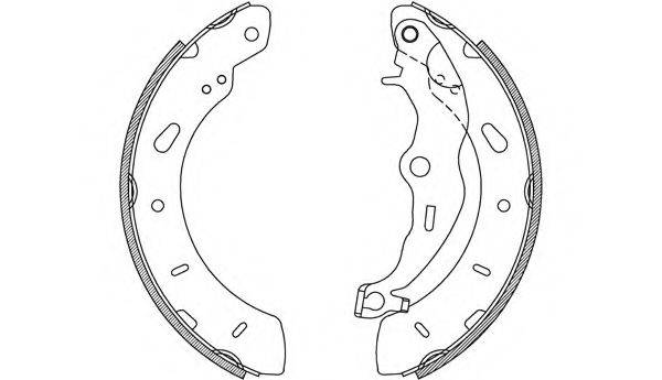 OPEN PARTS BSA223700 Комплект гальмівних колодок