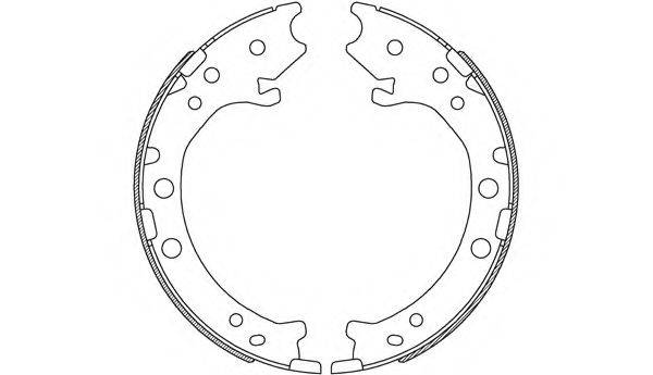 OPEN PARTS BSA224300 Комплект гальмівних колодок