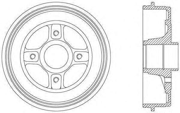 OPEN PARTS BAD903930 Гальмівний барабан