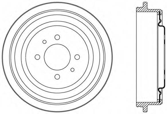 OPEN PARTS BAD906720 Гальмівний барабан