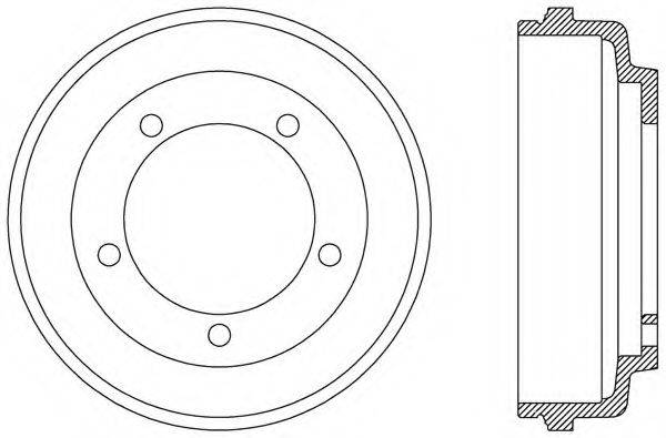 OPEN PARTS BAD907510 Гальмівний барабан