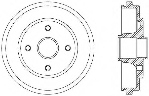 OPEN PARTS BAD907630 Гальмівний барабан