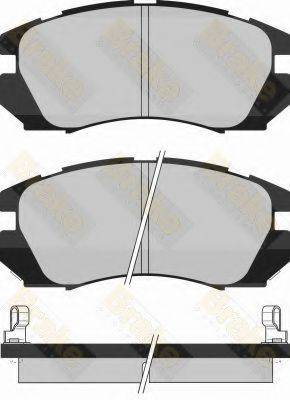 BRAKE ENGINEERING PA1011 Комплект гальмівних колодок, дискове гальмо