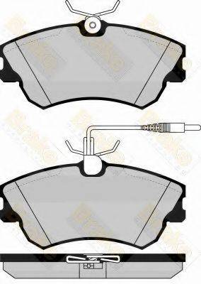 BRAKE ENGINEERING PA1149 Комплект гальмівних колодок, дискове гальмо