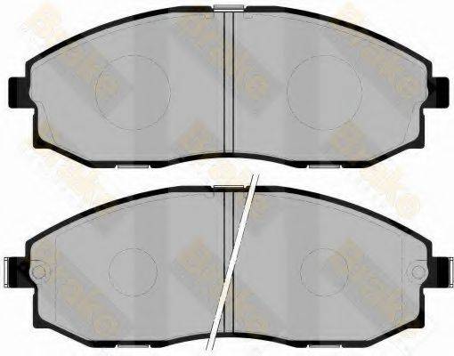 BRAKE ENGINEERING PA1242 Комплект гальмівних колодок, дискове гальмо