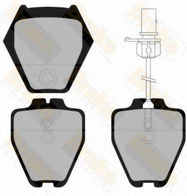 BRAKE ENGINEERING PA1329 Комплект гальмівних колодок, дискове гальмо