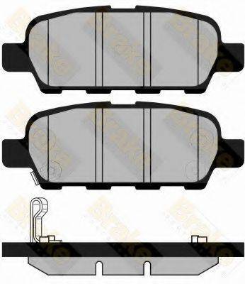 BRAKE ENGINEERING PA1432 Комплект гальмівних колодок, дискове гальмо