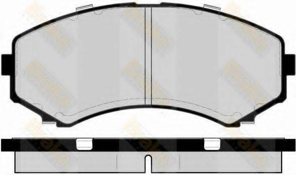 BRAKE ENGINEERING PA1493 Комплект гальмівних колодок, дискове гальмо