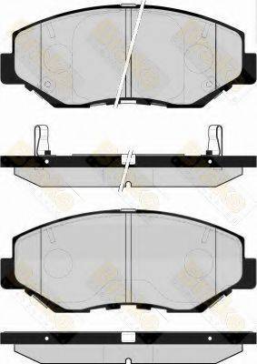 BRAKE ENGINEERING PA1518 Комплект гальмівних колодок, дискове гальмо