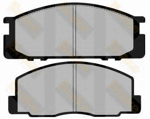 BRAKE ENGINEERING PA1527 Комплект гальмівних колодок, дискове гальмо