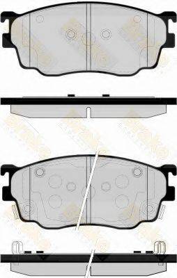 BRAKE ENGINEERING PA1538 Комплект гальмівних колодок, дискове гальмо