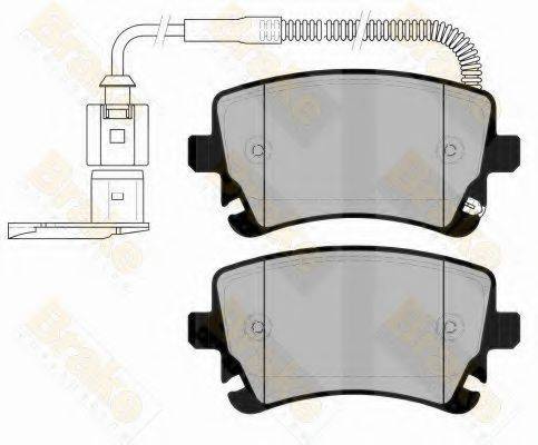 BRAKE ENGINEERING PA1571 Комплект гальмівних колодок, дискове гальмо