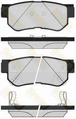 BRAKE ENGINEERING PA1709 Комплект гальмівних колодок, дискове гальмо