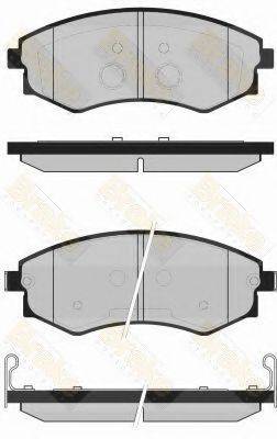 BRAKE ENGINEERING PA1726 Комплект гальмівних колодок, дискове гальмо