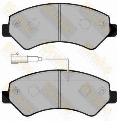 BRAKE ENGINEERING PA1755 Комплект гальмівних колодок, дискове гальмо