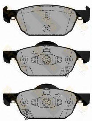 BRAKE ENGINEERING PA1825 Комплект гальмівних колодок, дискове гальмо